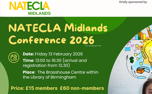 NATECLA Midlands Conference  Friday 13th February 2026